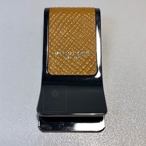 Michael Kors - Leather Inlay Money Clip - Ochre